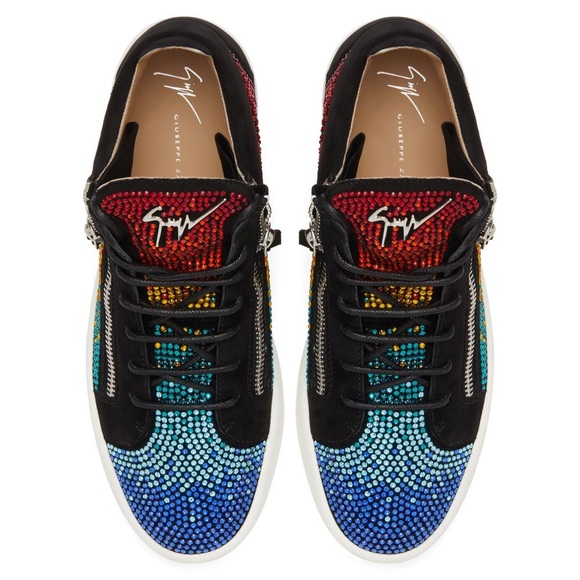 giuseppe zanotti BNIB rainbow crystal midtops - Picture 5 of 9